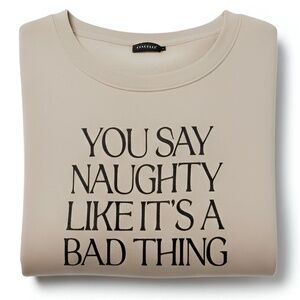 TORRID You Say Naughty‎ Classic Fit Cozy Fleece Tunic Sweatshirt NWT Size 3X